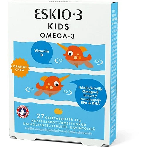 Eskio-3 Kids Omega-3 Orange 27 Geletabletter